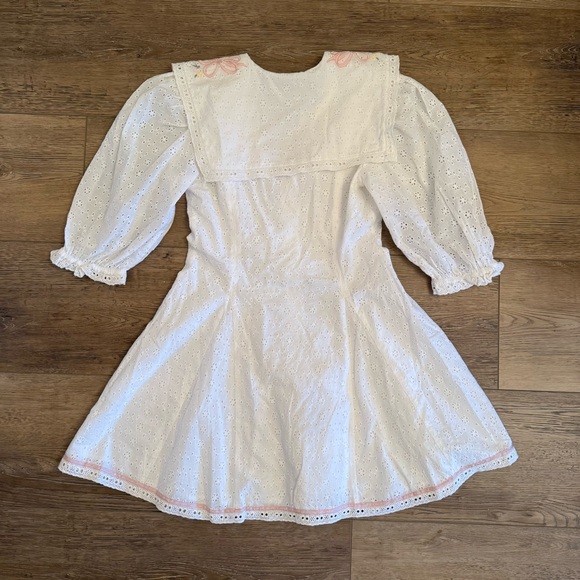 For Love and Lemons Mi Amore Embroidered Mini Dress - Picture 6 of 7